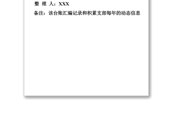 精选****党支部台账汇编册