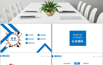 极简风框架完整团队文化团队管理团队建设PPT
