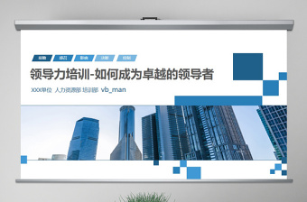 简约大气原创公司团队建设员工领导力管理培训PPT模板-版权可商用