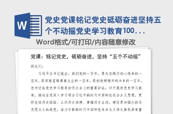 2025省委书记党史党课范文