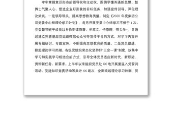 精品某集团公司上半年党建工作总结及下半年党建工作计划