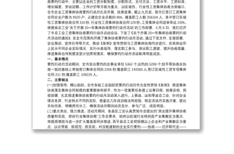 优质工资集体协商“要约行动月”工作总结