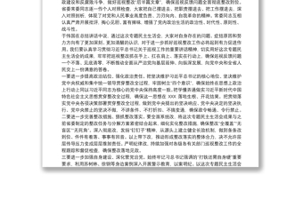 通用巡视整改专题民主生活会领导班子对照检查材料最新