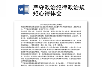 2025政治纪律专题党课材料