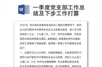 党支部工作总结