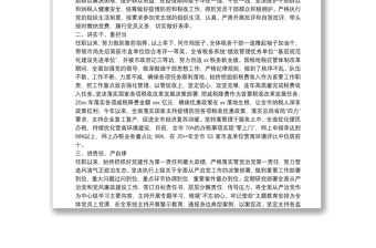 优质X市税务局党委书记、局长领导干部晋升考核个人思想工作总结