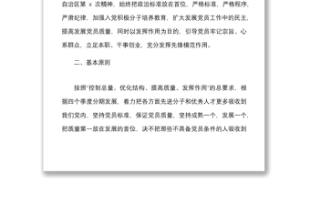 实用党支部年度发展党员工作计划范文