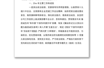 精品国网XX供电公司党委书记党建工作述职公司领导班子年度述职述责述廉报告篇