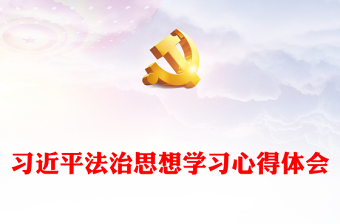 优秀习近平法治思想学习心得体会