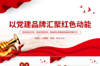 以党建品牌汇聚红色动能PPT坚持政治引领坚持问题导向用品牌化思路推进基层党建工作课件