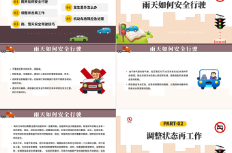 道路交通安全PPT卡通风道路交通安全培训课件模板下载