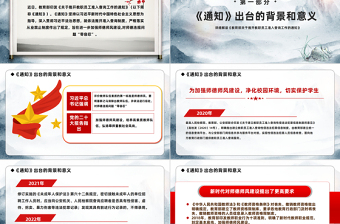加强师德师风建设推开准入查询工作PPT水墨画风详细解读《教育部关于推开教职员工准入查询工作的通知》专题课件模板