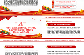 以严的基调严的措施严的氛围持续深化纠治“四风”PPT大气精美风党员干部学习教育专题党课课件