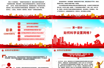 红色质感推进党建引领网格化管理的六个关键问题PPT红色实用党建引领网格化管理解锁基层治理新密码专题课件