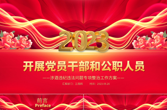 酒驾醉驾警示教育PPT开展党员干部和公职人员涉酒违纪违法问题专项整治工作方案课件