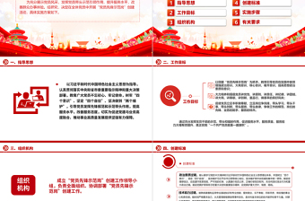 大气简洁党员先锋示范岗创建活动方案PPT红色大气党员先锋岗工作目标及创建标准课件