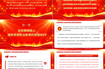 延安精神融入高校思政教育的逻辑依归与实践进路PPT大气精美风党员干部学习教育专题党课课件