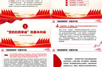 大气简洁深入理解把握“自我革命”重要命题的理论内涵PPT大气精美风党员干部学习教育专题党课课件模板