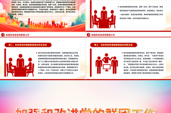 加强和改进新形势下党的群团工作PPT大气党政风《习近平著作宣读》学习课件