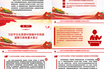 简洁大气促进各族人民共建中华民族共同体意识ppt大气简洁深入学习习近文化思想民族融合篇基层党组织党支部党员干部学习党课课件