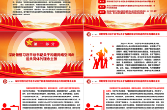 大气精美助力网络空间命运共同体走向新层次ppt红色精美互联网发展治理党组织党课课件