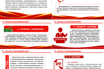 简洁风意识形态工作责任制落实情况报告PPT模板下载