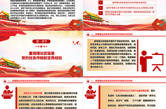红色质感学思践悟党的创新理论ppt经典红色学习贯彻习近平新时代中国特色社会主义思想微课件