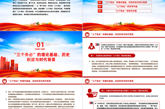 红色党政风深入学习三个务必”的时代价值与重大意义PPT党政风学习教育党课课件模板