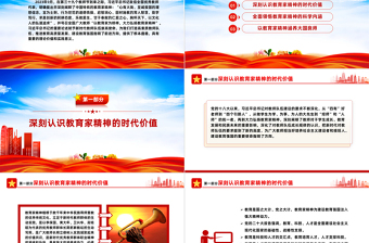 大气精美教师队伍高质量发展离不开教育家精神PPT大力弘扬教育家精神课件
