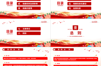 优质中华人民共和国档案法实施条例PPT课件