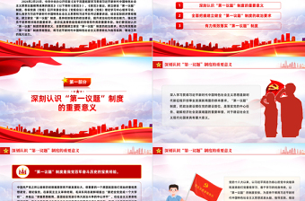2025健全并严格执行“第一议题”制度PPT党政风深刻认识“第一议题”制度的重要意义课件