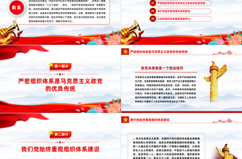 优质健全完善上下贯通执行有力的组织体系PPT深入学习关于党的建设的重要思想课件