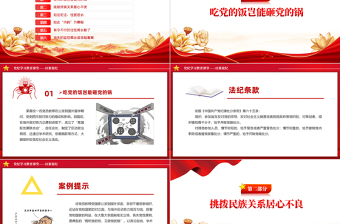 精美时尚党纪学习教育之以案说纪PPT课件