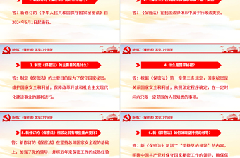 新修订《保密法》常见17个问答PPT课件下载