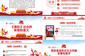 精美时尚原创党建为基层减负解决形式主义突出问题PPT