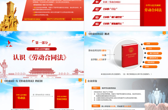 精美大气中华人民共和国《劳动合同法》重点解读PPT