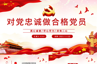 大气简洁做对党忠诚的合格党员PPT红色党政风如何做到对党忠诚党员教育培训专题党课