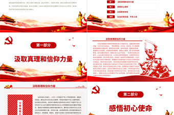 时尚大气用红色文化铸魂育人PPT充分发挥红色文化教育作用引导青年学生传承红色基因树立红色理想学校党课课件