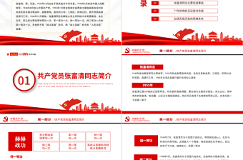 大气精美讲好中国共产党的故事之张富清事迹ppt