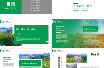 绿色大气建设新时代美丽新农村PPT乡村振兴战略宣传党建课件