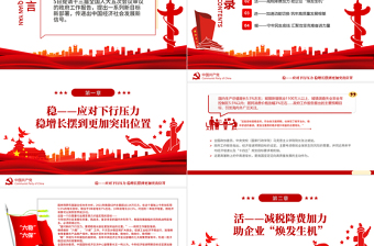 红色精品攻坚克难砥砺奋进PPT从政府工作报告看2022年中国发展新走向专题课件 
