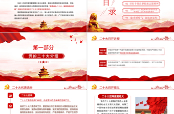红色大气青春献礼二十大强国有我新征程PPT迎接学习宣传党的二十大主题宣传教育课件模板