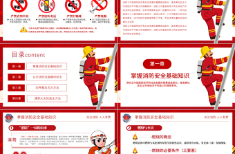 公共消防安全培训PPT大气简洁企业单位政府部门消防安全主题活动内容PPT