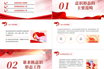 简洁大气坚决做好新时代意识形态工作全面落实党中央关于意识形态工作的部署要求党课PPT课件