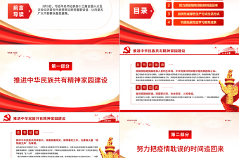 红色庄严新时代民族工作PPT红色简洁铸牢中华民族共同体意识凝聚团结奋斗磅礴伟力主题党日课件