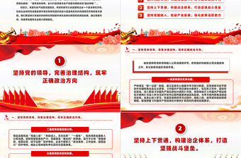 极简风国有企业党建与生产经营深度融合国企党建PPT课件下载