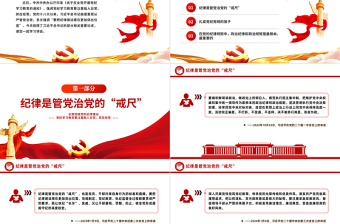 优质全面加强党的纪律建设PPT党纪学习教育辅导课件下载
