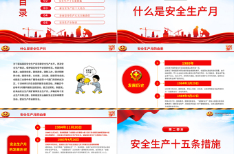 大气精美2024年全国安全生产月人人讲安全个个会应急畅通生命通道PPT课件