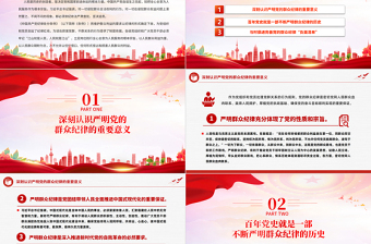 严守群众纪律走好党的群众路线PPT党政风六大纪律党纪学习党课