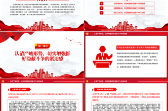 简约大气四反教育认清隐蔽斗争形势切实增强做好“四反”微党课PPT